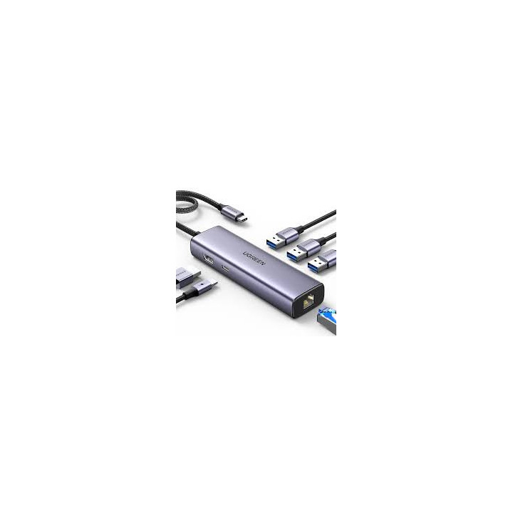 UGREEN 15598 6-in-1 USB-C Hub with HDMI, Gigabit LAN & PD Charging