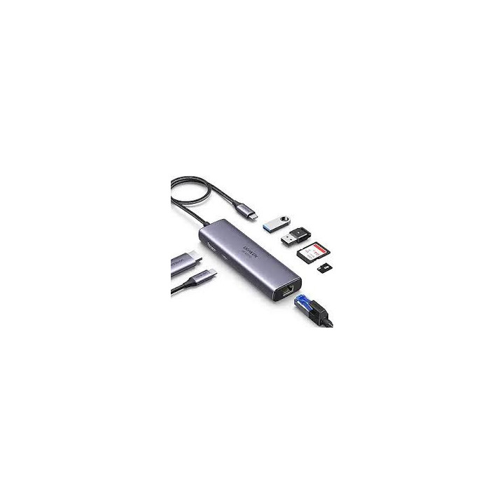 UGREEN 60515 7-in-1 USB-C Hub with HDMI, RJ45, SD/TF & PD Charging