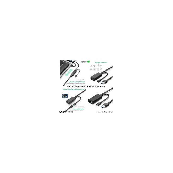 UGREEN 20827 USB 3.0 Active Extension Cable 10M High Speed Repeater